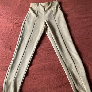 ZARA beige suede bottoms  size US M